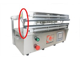 Pneumatic Safety System installed within the body of a Gramatech sealer